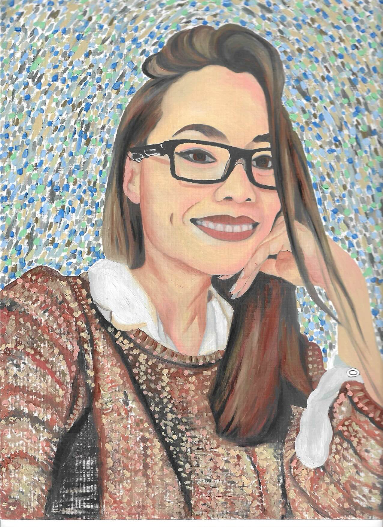 Self portrait with glasses