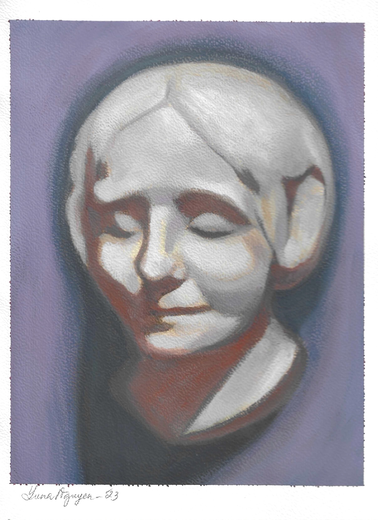 Study of a Lady head painting