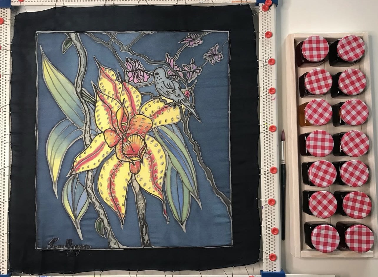 Natural Fabric Painting Online Class with Luna Nguyen
